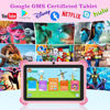 Picture of Kids Tablet, 7 inch Toddler Tablet for Kids, 32GB Toddler Tablet, Tablets for Kids with Case Included, Parental Control, Dual Camera, GMS, WiFi (Pink)