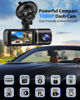 Picture of SUVCON Dash Cam Front and Rear Inside, 3 Channel Dash Camera for Cars, 1080P Car Dash Cam, Triple Dash Cam, Dash Camera with 32GB Card, Loop Recording, HDR, G-Sensor, 24Hr Parking