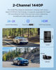 Picture of VIOFO A229 Plus Dash Cam Front and Rear, Dual STARVIS 2 Sensors, 2 Channel HDR, 1440P+1440P Voice Control Car Dash Camera, 5GHz Wi-Fi, Support 512GB Max, Voice Control, Ultra-Precise GPS