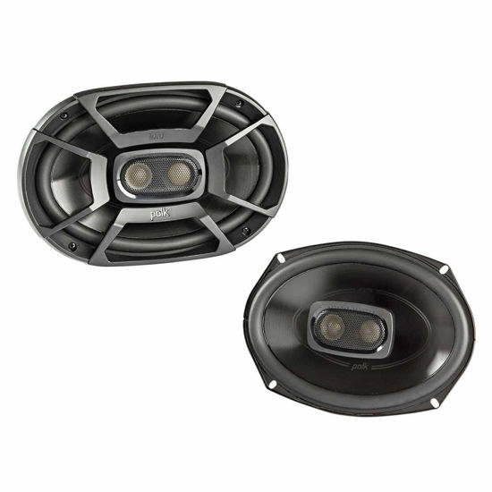 Picture of Polk Audio DB692 DB+ Series 6" x 9" Coaxial Speaker for Car & Marine, 3-Way Boat & Car Audio Speaker, 30-22kHz Frequency Response, Polypropylene Woofer Cone & 1/2" Silk Dome Tweeter, Easy Installation