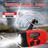 Picture of Emergency Hand Crank Radio with LED Flashlight for Emergency, AM/FM NOAA Portable Weather Radio with 2000mAh Power Bank Phone Charger, USB Charged & Solar Power for Camping, Emergency