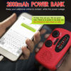 Picture of Emergency Hand Crank Radio with LED Flashlight for Emergency, AM/FM NOAA Portable Weather Radio with 2000mAh Power Bank Phone Charger, USB Charged & Solar Power for Camping, Emergency
