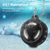 Picture of EBODA Bluetooth Shower Speaker, Portable Bluetooth Speakers, IP67 Waterproof Wireless Speaker with LED Light, Floating, 2000mAh, True Wireless Stereo for Kayak, Beach, Gifts for unisex -Black
