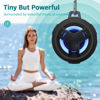 Picture of EBODA Bluetooth Shower Speaker, Portable Bluetooth Speakers, IP67 Waterproof Wireless Speaker with LED Light, Floating, 2000mAh, True Wireless Stereo for Kayak, Beach, Gifts for unisex -Black