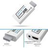 Picture of PORTHOLIC Wii to HDMI Converter 1080P for Full HD Device, Wii HDMI Adapter with 3,5mm Audio Jack&HDMI Output Compatible with Wii, Wii U, HDTV, Monitor-Supports All Wii Display Modes 720P, NTS