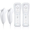 Picture of FASIGO Wii Remote with Nunchuck, Wii Controller with Nunchuck, Compatible with Nintendo Wii/Wii U, 2 Pack
