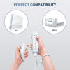 Picture of FASIGO Wii Remote with Nunchuck, Wii Controller with Nunchuck, Compatible with Nintendo Wii/Wii U, 2 Pack