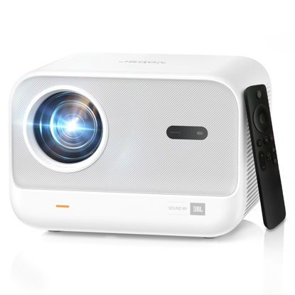 Picture of [Sound by JBL & 700ANSI] Yaber 1080P Projector with WiFi 6 and Bluetooth, [Seamless Autofocus] Portable Outdoor Movie Projector, Home Theater Projector for iPhone/TV Stick/HDMI/USB/Laptop/PS5-White