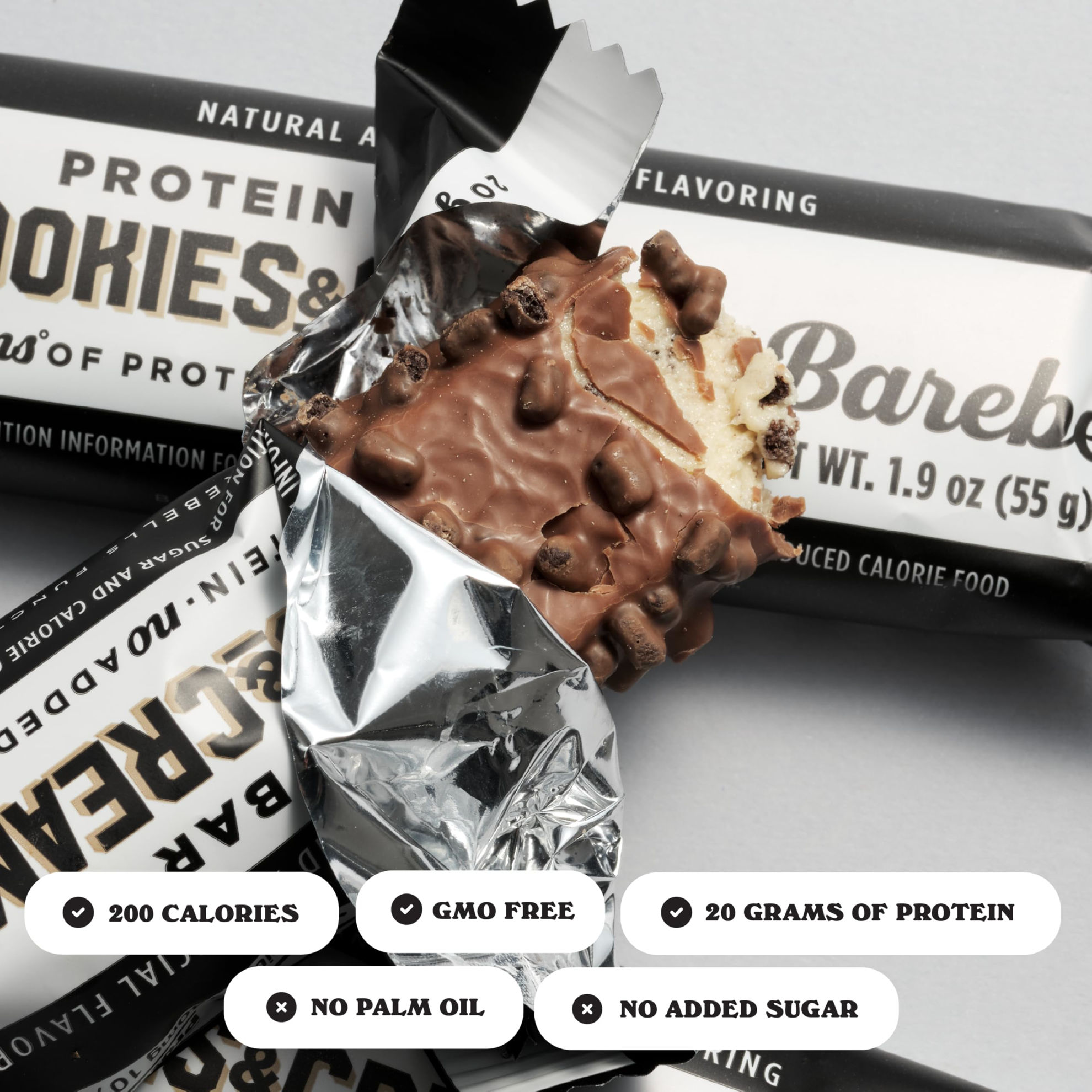 GetUSCart- Barebells Protein Bars Cookies & Cream - 12 Count, 1.94 oz ...