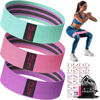 Picture of Fabric Resistance Bands for Working Out - Exercise Bands for Women and Men, Booty Bands for Legs and Butt, Yoga, Pilates, Rehab, Fitness and Home Workout