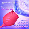 Picture of Vibrator Dildo Sex Toys for Women - MOOLIGIRL Rose Sex Toy with Thrusting G Spot Vibrators & 10 Sucking Modes for Clitoral Nipple Stimulation Anal Dildos Adult Sex Toys Games for Couples Sex Machine
