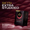 Picture of SKYN Extra Studded - 22 Count - Lubricated Latex-Free Condoms - Unique Texture Intensifies Every Moment