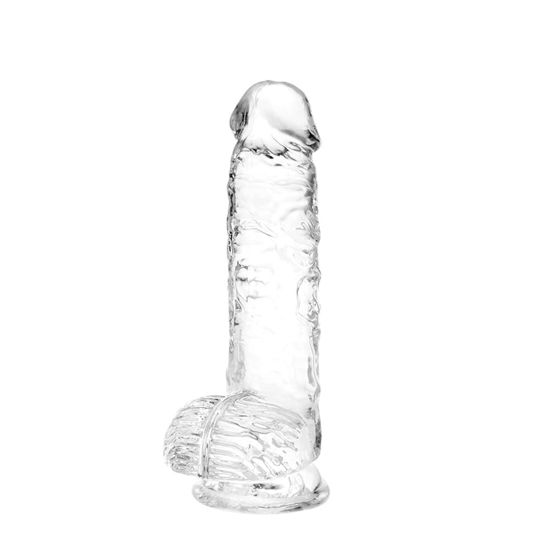 Picture of Small Realistic Clear 6 inch Cute Dildo,Adult Sex Toy with Suction Cup Dildo, Suitable for Beginner Women/Men/Gay with Thin and Slim Poke, can be Use for G-spot and Anal