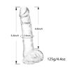Picture of Small Realistic Clear 6 inch Cute Dildo,Adult Sex Toy with Suction Cup Dildo, Suitable for Beginner Women/Men/Gay with Thin and Slim Poke, can be Use for G-spot and Anal