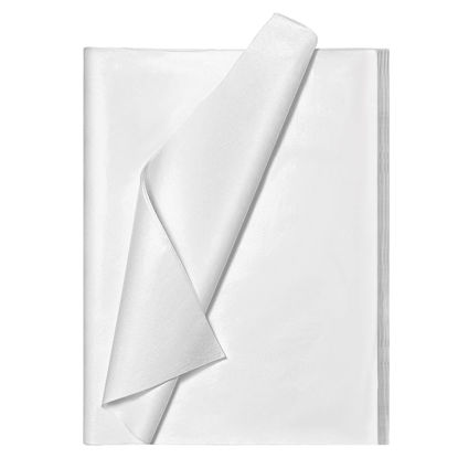Picture of Bobobag 100 Sheets 20"X14" White Tissue Paper for Gift Bags Acid Free Tissue Paper Gift Wrapping Paper,Christmas Weddings Birthday Showers Arts Craft Party Favor Decoration