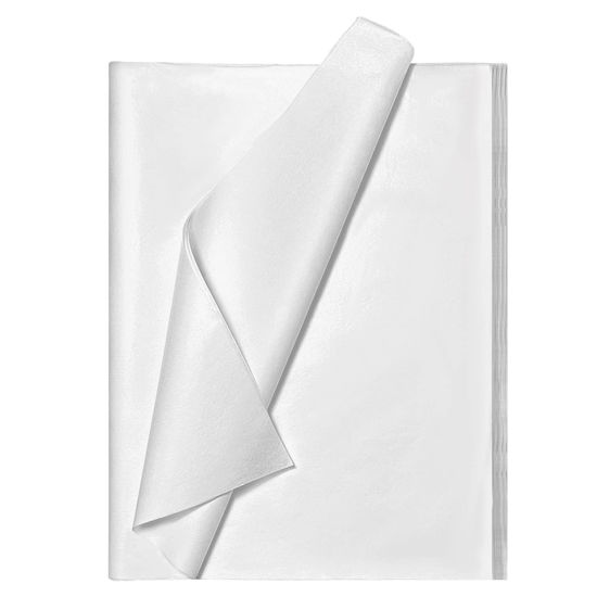 Picture of Bobobag 100 Sheets 20"X14" White Tissue Paper for Gift Bags Acid Free Tissue Paper Gift Wrapping Paper,Christmas Weddings Birthday Showers Arts Craft Party Favor Decoration