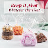 Picture of Prestee 200 Pack Clear Cellophane Bags for Favors - Transparent Goodie Bags for Birthday Party, 6x10 Inch Clear Bags with 4-Inch Twist Ties - Candy, Treat, Cookie Bags for Gift Giving
