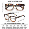 Picture of LOUOL 3 Pack Readers for Women Oprah Style Square Reading Glasses with Spring Hinge Blue Light Blocking for Men Ladies +1.5