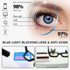 Picture of LOUOL 3 Pack Readers for Women Oprah Style Square Reading Glasses with Spring Hinge Blue Light Blocking for Men Ladies +1.5