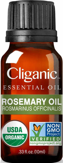 Picture of Cliganic Organic Rosemary Essential Oil, 100% Pure Natural, for Hair, Skin, Aromatherapy | Non-GMO Verified