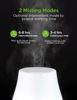 Picture of InnoGear Essential Oil Diffuser, Premium 5-in-1 Diffusers for Home Scent Aromatherapy Diffuser Air Desk Humidifier for Bedroom Large Room Office 7 Color LED 2 Mist Mode Waterless Auto Off, Basic White