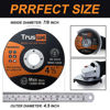 Picture of Truswe Cut Off Wheels 52 Pack,4 1/2 Inch,0.45 USD/Pack,Metal and Stainless Steel Cutting Wheel for Angle Grinder,Ultra Thin Cut-Off Wheel Cutting Disc (52 PCS 4-1/2 x .045 x 7/8 inch Cut Off Wheels)