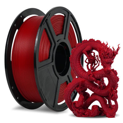 Picture of FLASHFORGE Rapid PLA Filament 1.75mm Ruby Red, 500mm/s High Speed Printing, 3D Printer Filament 1kg Spool, Dimensional Accuracy +/- 0.02mm, Enjoy Exceptional Print Quality