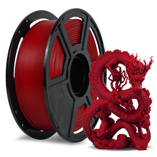 Picture of FLASHFORGE Rapid PLA Filament 1.75mm Ruby Red, 500mm/s High Speed Printing, 3D Printer Filament 1kg Spool, Dimensional Accuracy +/- 0.02mm, Enjoy Exceptional Print Quality
