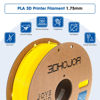 Picture of 3DHoJor High Speed PLA Filament 1.75mm,3D Printer Filament,1kg Cardboard Spool (2.2lbs),Dimensional Accuracy +/- 0.03 mm,Vacuum Packaging,Odor Free,Clog Free, Fit Most 3D FDM Printer,Yellow