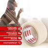 Picture of XFasten Transparent Window Weather Sealing Tape, 2-Inch x 30 Yards (50.8mm x 27.43m), Clear Window Draft Isolation Sealing Film Tape, No Residue