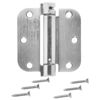 Picture of Amazon Basics Self-Closing Door Hinge, 3.5 Inch x 3.5 Inch, 1 Piece, Satin Nickel