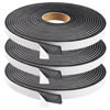 Picture of Seal Foam Tape,1/2 Inch W x 1/8 Inch T Weather Stripping for Door and Window,High Density Single Sided Closed Cell Door Insulation Weather Strip, 3 Rolls Total 50FT Black