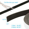 Picture of Seal Foam Tape,1/2 Inch W x 1/8 Inch T Weather Stripping for Door and Window,High Density Single Sided Closed Cell Door Insulation Weather Strip, 3 Rolls Total 50FT Black
