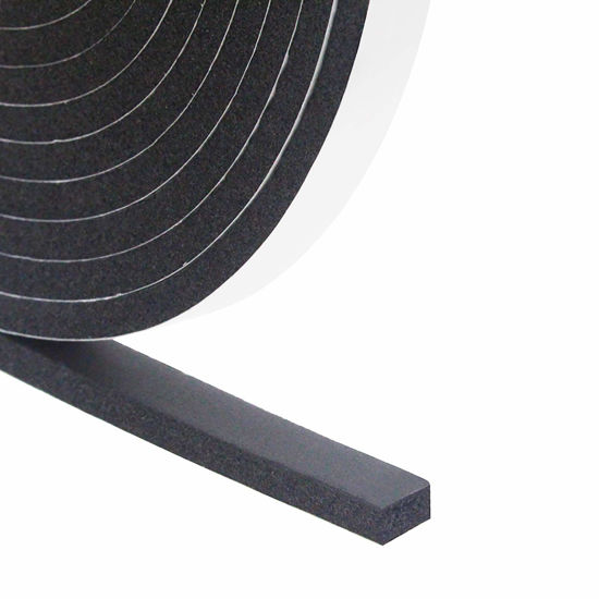 Picture of DGSL Foam Insulation Tape, Weather Stripping Door Seal Strip for Doors and Windows,Sliding Door,Sound Proof Soundproofing Door Seal,Weatherstrip,Air Conditioning Seal Strip (1/2In x 1/4In x 33Ft)