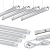 Picture of Skymoatled 8Pack 4FT LED Shop Light Garage Lights,50W 6000K 7500LM White Light,Hanging/Surface Mount,T8 4FT LED Tube Lights for Warehouse Workshop Basement,Linkable LED Shop Lights,Plug and Play