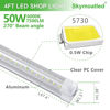 Picture of Skymoatled 8Pack 4FT LED Shop Light Garage Lights,50W 6000K 7500LM White Light,Hanging/Surface Mount,T8 4FT LED Tube Lights for Warehouse Workshop Basement,Linkable LED Shop Lights,Plug and Play