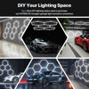 Picture of HYPERLITE Gen 2 Hexagon LED Lights: 168W 16800LM 5 Grids DIY Hexagon Led Lights, 6500K Ultra Bright, Easy Install, Durable Design for Garage, Car Detailing, Workshops, Exhibition Hall, Gym