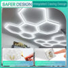 Picture of Litezone Hexagon Garage Lights 168W 20160LM, 5 Grids LED Garage Hexagon Lights, 6500K Super Bright Honeycomb Lights Ceiling for Garage, Warehouse, Car Detailing Shop, Exhibition Hall, Gym