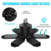 Picture of Garage Light LED 100W 10000LM 6000K LED Garage Light Bulb with 6 Deformable Panels, E26/E27 Base Garage Ceiling Lights Screw in for Barn Garage Basement Attic