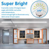Picture of AQIQUUT Led Shop Lights,Led Shop Lights 4FT 50W 6500K 7000LM Clear White,Led Shop Light 4FT 110V Linkable Integrated V-Shape for Shop Garage,Warehouse,Workbench and Workshop Indoor(4-Pack)