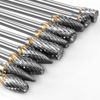 Picture of Carbide Burr Set Compatible with Dremel Rotary Tool 10Pcs Die Grinder Bits Rotary File Rasp with 1/8" Shank Tool Accessories for Attachments Cutting Burrs Metal Grinding Engraving Porting Double Cut