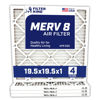 Picture of Filter King 19.5x19.5x1 Air Filter | 4-PACK | MERV 8 HVAC Pleated A/C Furnace Filters | MADE IN USA | Actual Size: 19.5 x 19.5 x .75"