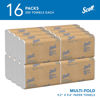 Picture of Scott® Professional Multifold Paper Towels, Bulk (01840), with Absorbency Pockets, 9.2" x 9.4" sheets, White, Compact Case for Easy Storage (250 Sheets/Pack, 16 Packs/Case, 4,000 Sheets/Case)