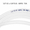 Picture of Eastrans Clear Vinyl Tubing Flexible PVC Tubing, Hybrid PVC Hose, Lightweight Plastic Tubing, by 1/2 Inch ID, 10-Feet Length