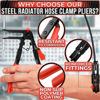 Picture of Radiator Hose Clamp Pliers Automotive - Radiator Hose Clamp Tool Spring Clamp Pliers Radiator Hose Clamps Pliers Tool Coolant Hose Clamp Pliers Hose Removal Tool - Radiator Hose Clamp Removal Tool