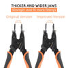 Picture of GIANNEER Push to Connect Removal Tool Disconnect Tongs Tool Plumbing Tools for 1/2”, 3/4”, 1” Push Fittings Pex Removal Tool Improved Version
