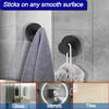 Picture of Bntuk Suction Cup Hooks for Shower, Removable Towel Hooks for Bathroom Window Glass Door Wall, Bath Robe Looafh Hook for Hanging - 2 Pack, Black