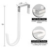 Picture of 4/10/20 Pack Over The Door Hook, Door Hooks, White/Black Rubber Surface Prevent Scratche Door Hanger Hooks for Bathroom, Living Room, Kitchen, Hanging Clothes, Towels, Bags(4 Pack White)