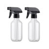 Picture of KREMORV Plastic Spray Bottles Clear and Brown Refillable Container Empty Spray Bottle 10oz/300ml Adjustable Head Sprayer and Stream for Cleaning Products, Plants, Pet, Hair