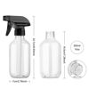 Picture of KREMORV Plastic Spray Bottles Clear and Brown Refillable Container Empty Spray Bottle 10oz/300ml Adjustable Head Sprayer and Stream for Cleaning Products, Plants, Pet, Hair